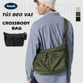Tawii Túi nam Túi đeo chéo nam UNISEX Túi đa năng nhiều Chống nước Có thể cài đặt máy tính