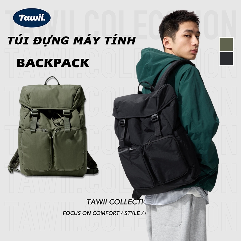 Tawii Balo Nam Nữ Cặp Chống Nước Balo đựng laptop Balo du lịch Balo du lịch Công suất lớn Ba lô