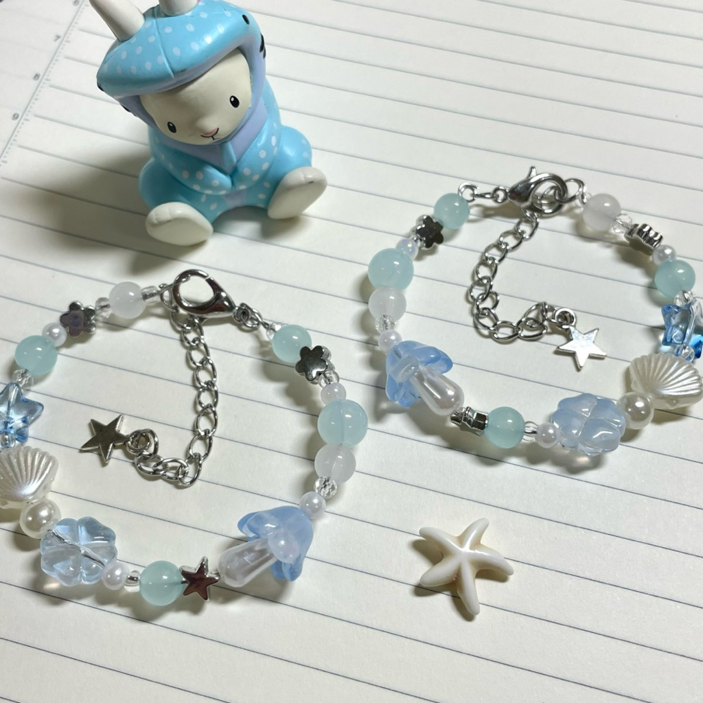 [greycat_studio_.]Vòng Tay Xanh Dương Vibe Biển