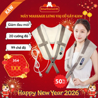 Máy massage đấm lưng vai cổ gáy KAW, Đai Massage Cổ Vai Gáy Giảm Mệt Mỏi Căng Thẳng, Massage nhiều vị trí khác nhau