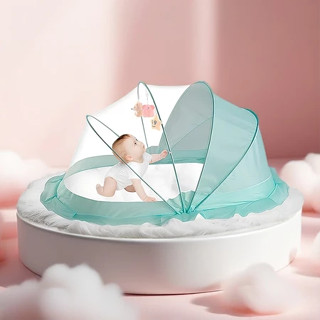 Màn Chụp Tự Bung Cho Bé Thông Minh Kinh Bắc , Gấp Gọn, Dùng Cho Giường Và Nôi Cũi