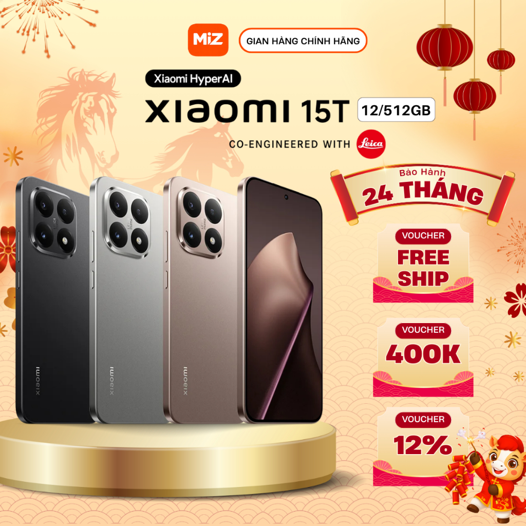 Điện Thoại Thông Minh Xiaomi 15T 12/512GB - Bản Quốc Tế - Bảo Hành Chính Hãng 24 Tháng | BigBuy360 - bigbuy360.vn