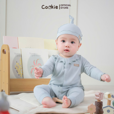 Bodysuit Cho Bé COOKIE, Sleepsuit Cài Giữa Cổ Bèo Cho Bé Size Từ 0 Đến 12 Tháng Tuổi 2026