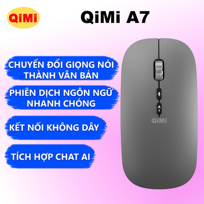 Chuột Phiên Dịch QiMi A7 - Tích Hợp AI, Chuyển Giọng Nói Thành Văn Bản, Dịch Hình Ảnh, Đa Ngôn Ngữ