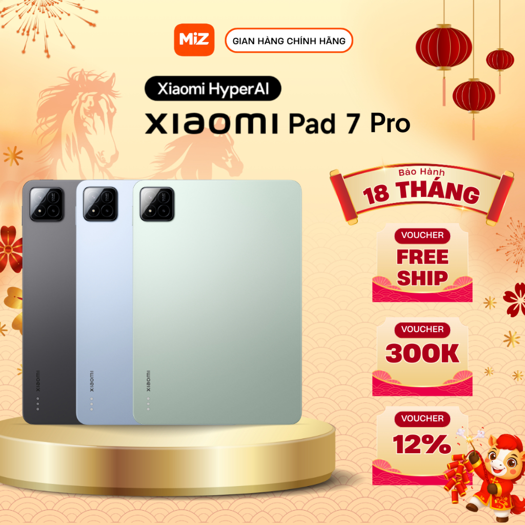 Máy tính bảng Xiaomi Pad 7 Pro 8/256GB - 12/512GB Hàng chính hãng bảo hành 18 tháng (Nguyên seal)
