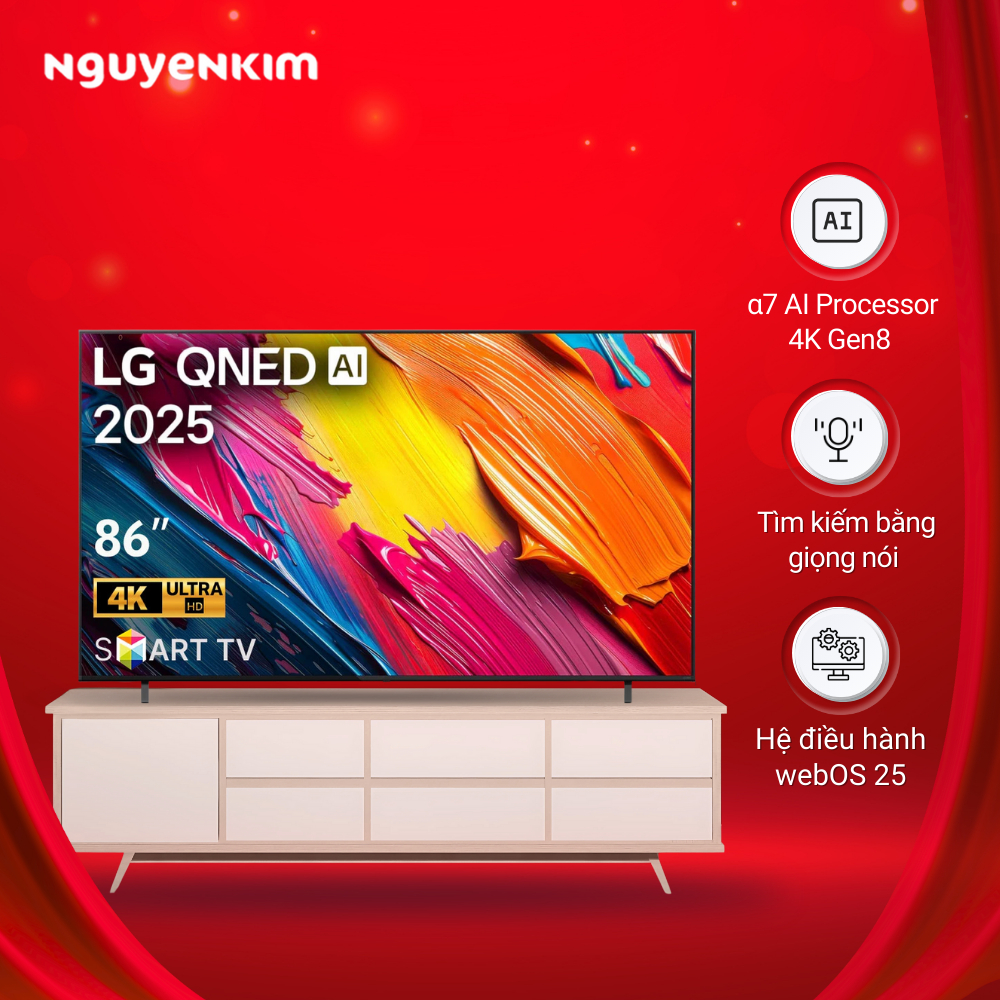 Smart Tivi QNED AI LG 4K 86 inch 86QNED70ASA