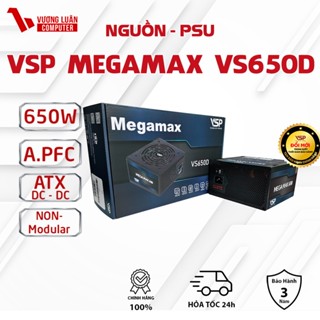 Nguồn máy tính 650W VSP MegaMAX VS650D Chính Hãng
