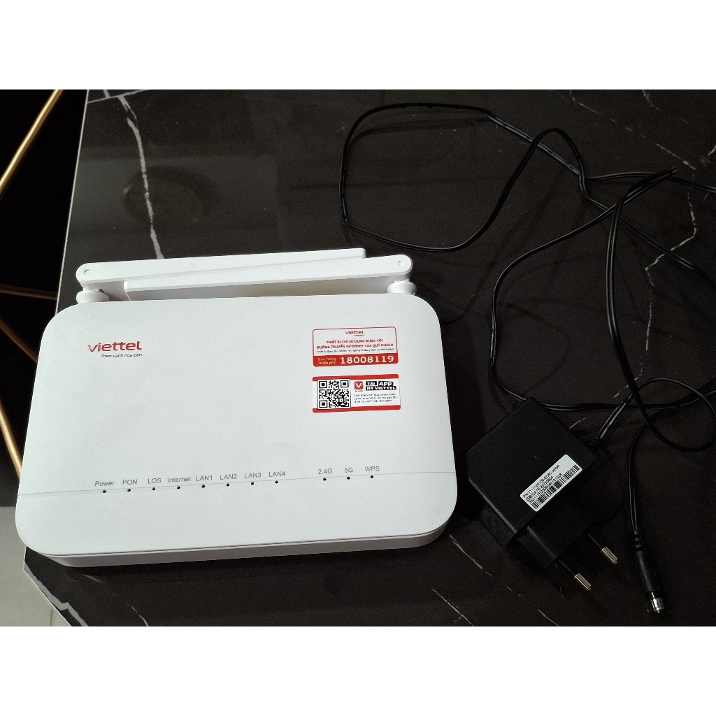 [Thanh lý vì đổi nhà mạng] Modem Quang Wifi 6 Gpon ZTE ZXHN F6601P AX3000 Viettel tình trạng như mới