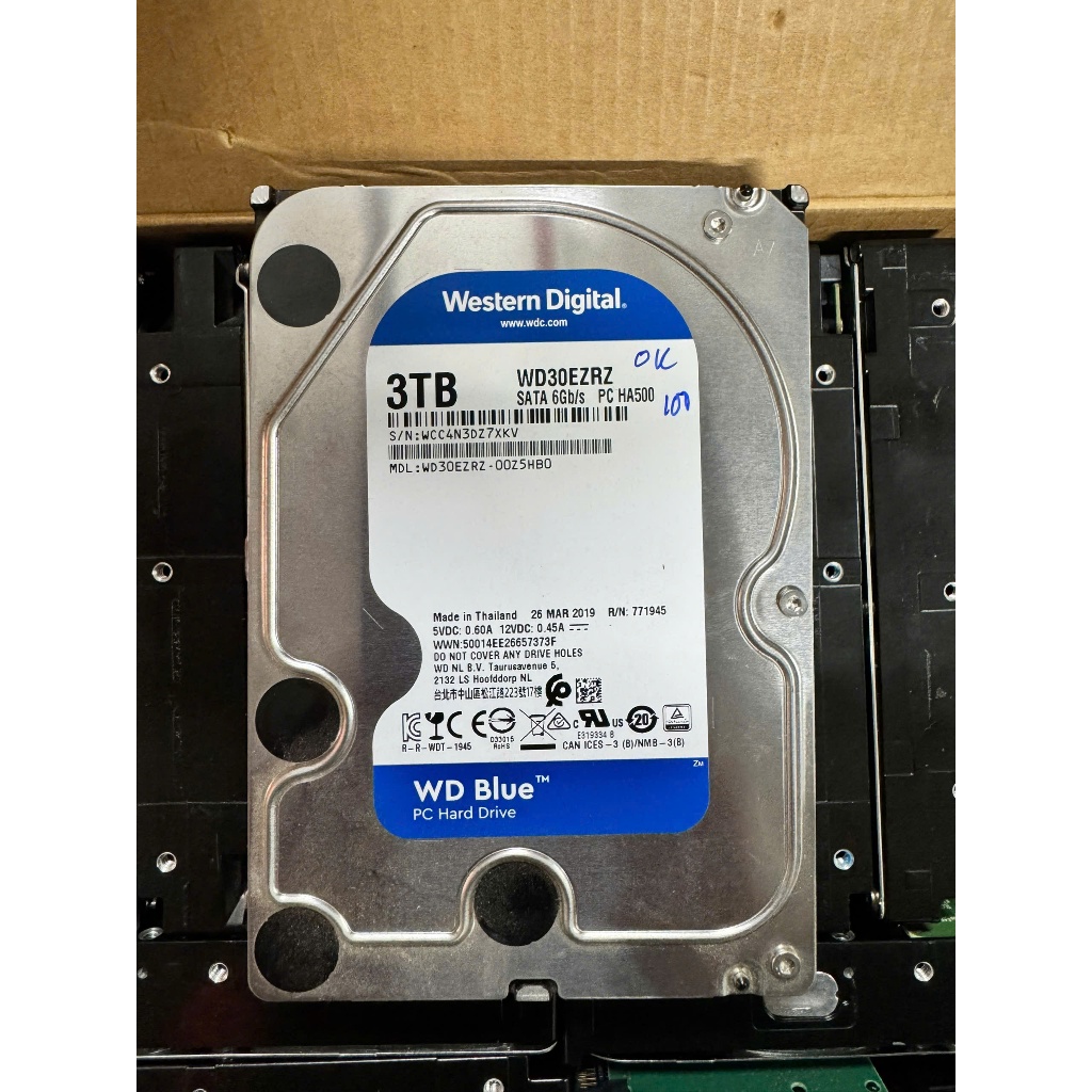 Wes.tern Di.gi.tal WD Blue 3TB – Model WD30EZRZ – SATA 3 – date 03/2019