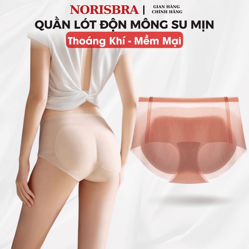 [ MẪU MỚI 2026 ] Quần Lót Độn Mông Su Mịn Thoáng Khí, Quần Chip Nâng Mông Tự Nhiên AMYBRA N2055