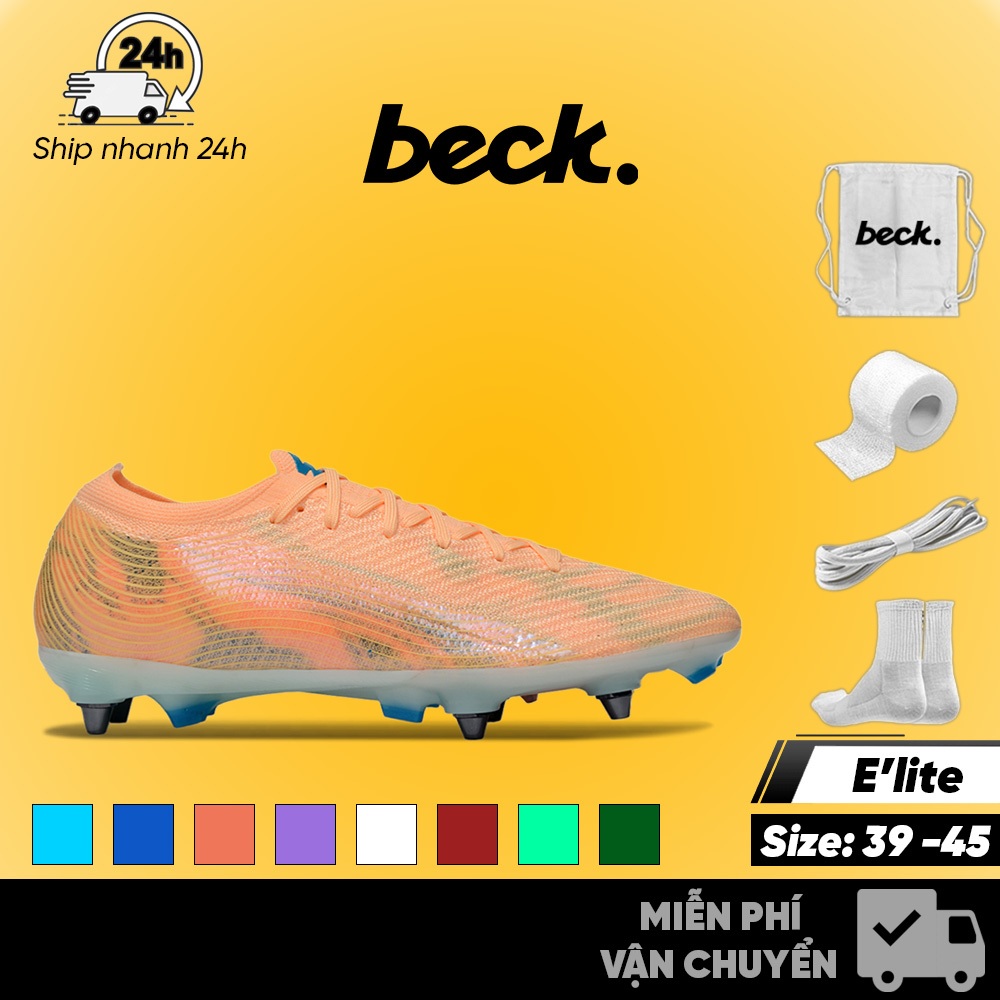 Giày Bóng Đá - Nam Nữ, 16' Elit Cổ Lửng, Đinh SG, Phù Hợp Sân Cỏ Tự Nhiên, Nhiều Màu Sắc