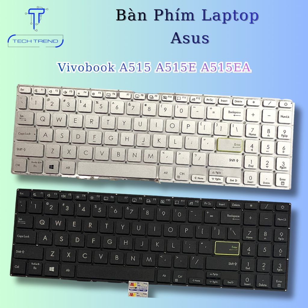 Bàn phím laptop Asus Vivobook A515 A515E A515EA New