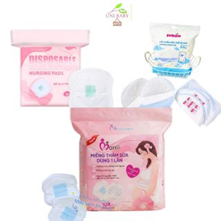 Miếng lót thấm sữa Mamicare và Jubon, hút sữa chống tràn tiện ích bịch 32 miếng và 108 miếng
