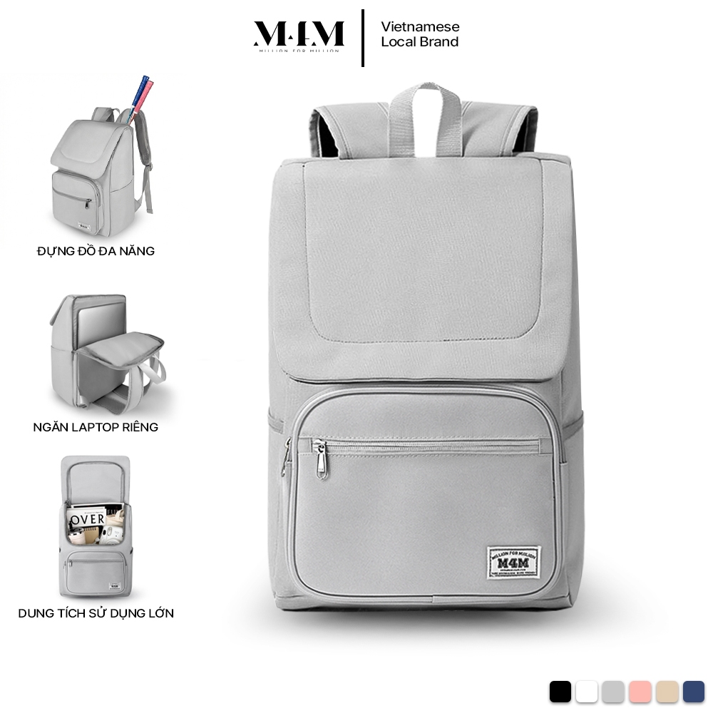 Balo đi học đi làm M4M MONDAY Backpack BM003 Cặp nam nữ chống nước nhiều ngăn đựng laptop 15.6 inch