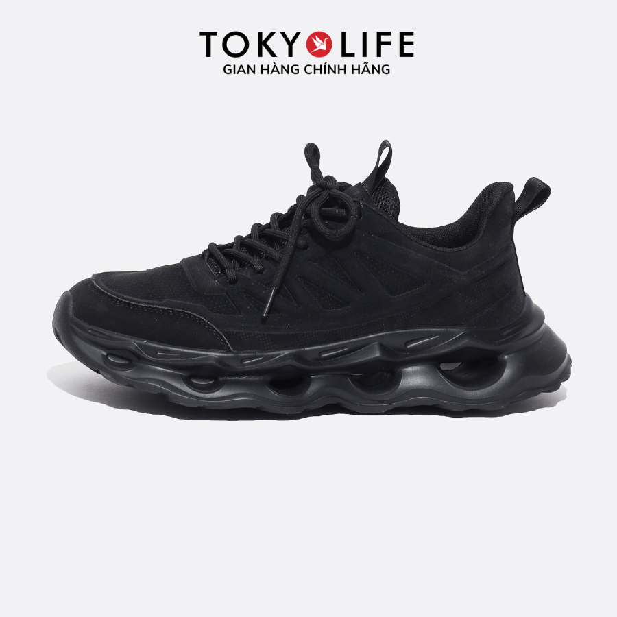 Giày thể thao TOKYOLIFE nam cao 6cm da lộn mềm siêu nhẹ trẻ trung phong cách 40004410