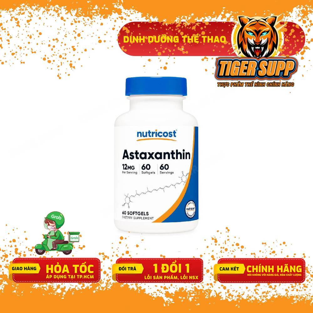 Nutricost Astaxanthin 12mg – Thực Phẩm Bổ Sung
