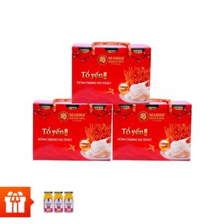 Yến Sào Khánh Hòa SEABIRD 30% – Combo 21 Hũ Yến Chưng Đông Trùng Hạ Thảo và Collagen 150ml