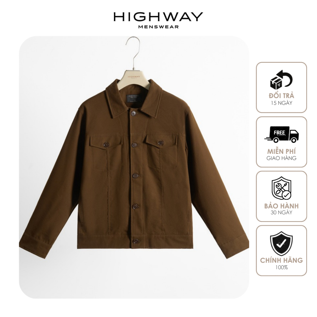 Áo khoác nam hai lớp mềm mịn giữ ấm tốt Highway (Menswear) Vasil