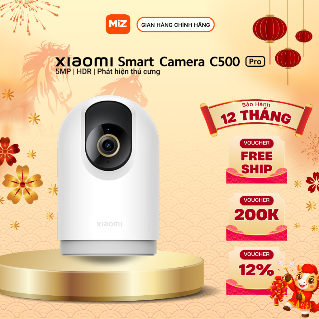 Camera an ninh Xiaomi C500 Pro độ phân giải 5MP, công nghệ HDR - Chính Hãng Bảo Hành 12 Tháng