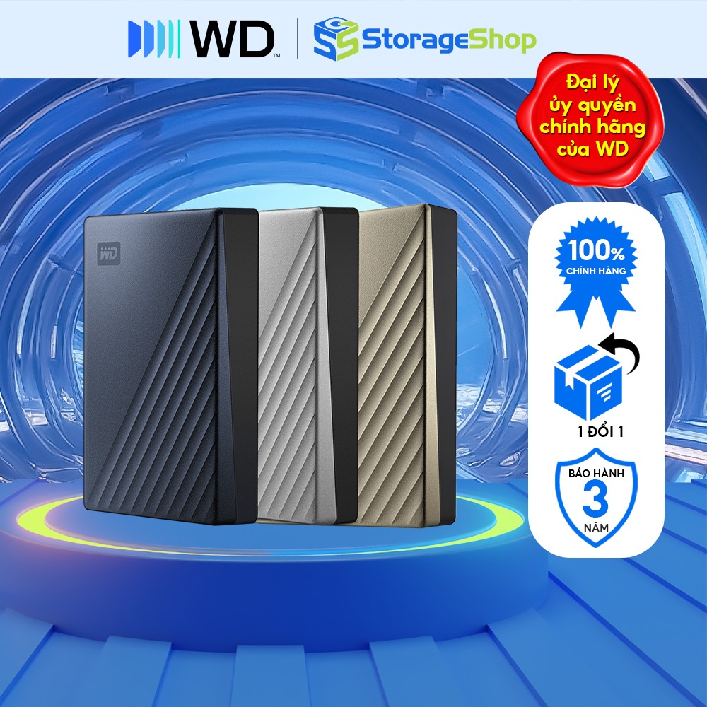 Ổ CỨNG DI ĐỘNG WD MY PASSPORT ULTRA 1TB/2TB/4TB - BẢO HÀNH 1 ĐỔI 1