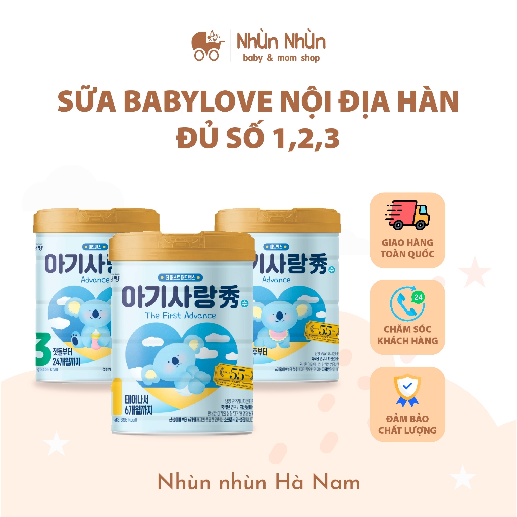 (Nhùn Nhùn) Sữa bột Namyang BABY LOVE Nội địa Hàn 750gr - CÓ TEM - Hàng chính hãng