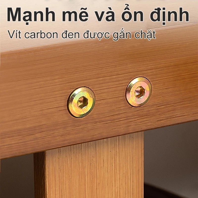 Ghế thay giày tre 20-100cm có thể dùng làm giá để giày Tiết kiệm không gian và chống nấm mốc | BigBuy360 - bigbuy360.vn