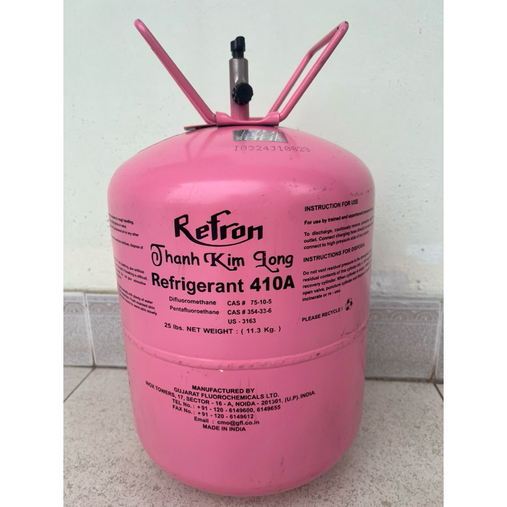 Vỏ bình gas R410A Ấn Độ Thanh Kim Long mới 99,9% đẹp