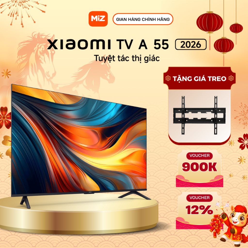 Tivi Xiaomi A 55 Inch 2026 Google TV, Độ Phân Giải 4K - Chính Hãng Bản Quốc Tế - Bảo Hành 2 Năm