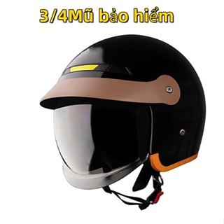 mũ bảo hiểm 3/4 kính âm chống uv, nhiều màu sắc