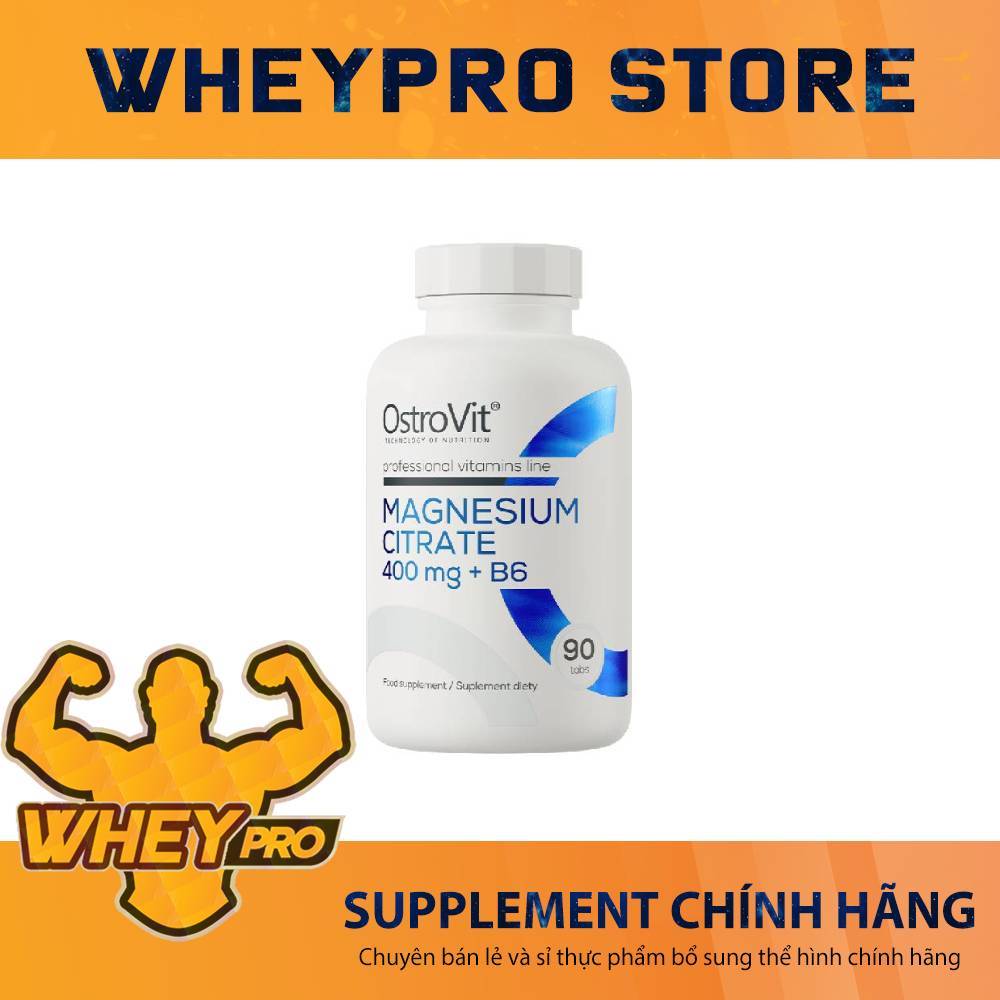 OstroVit Magnesium Citrate + B6 – Hỗ Trợ Giấc Ngủ