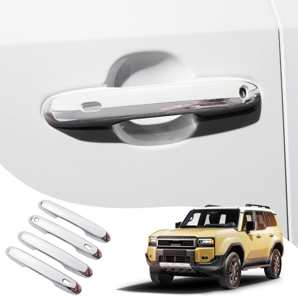 Ốp Bảo Vệ Tay Cửa Prado LC250 2024 2025 2026 ( Tay Có Từ ) - Ốp Bảo Vệ Tay Cửa Toyota Prado