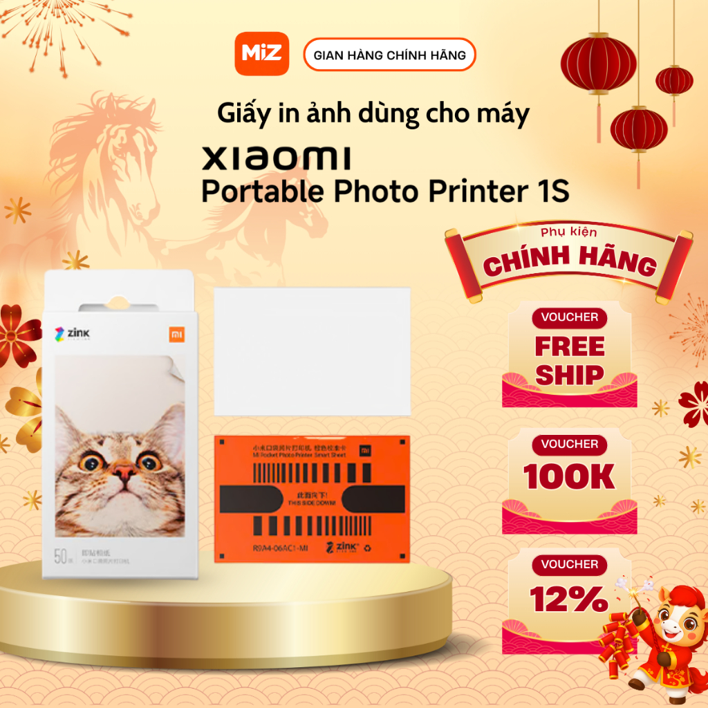 Giấy in ảnh Mi Printer Paper (20 cái) 2x3 inch - Dùng cho máy Xiaomi Portable Photo Printer 1S