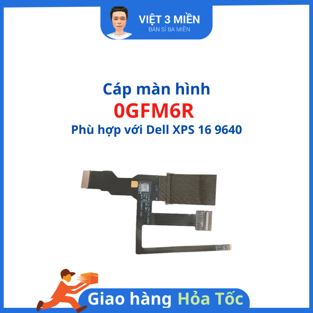 Cáp màn hình laptop Dell XPS 16 9640- 0GFM6R - Zin tháo máy
