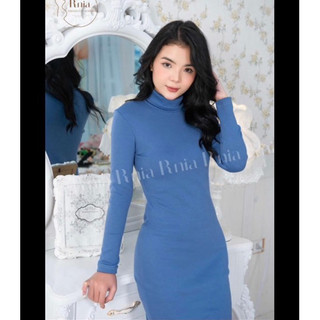 Váy len cổ lọ dáng dài hàng đẹp