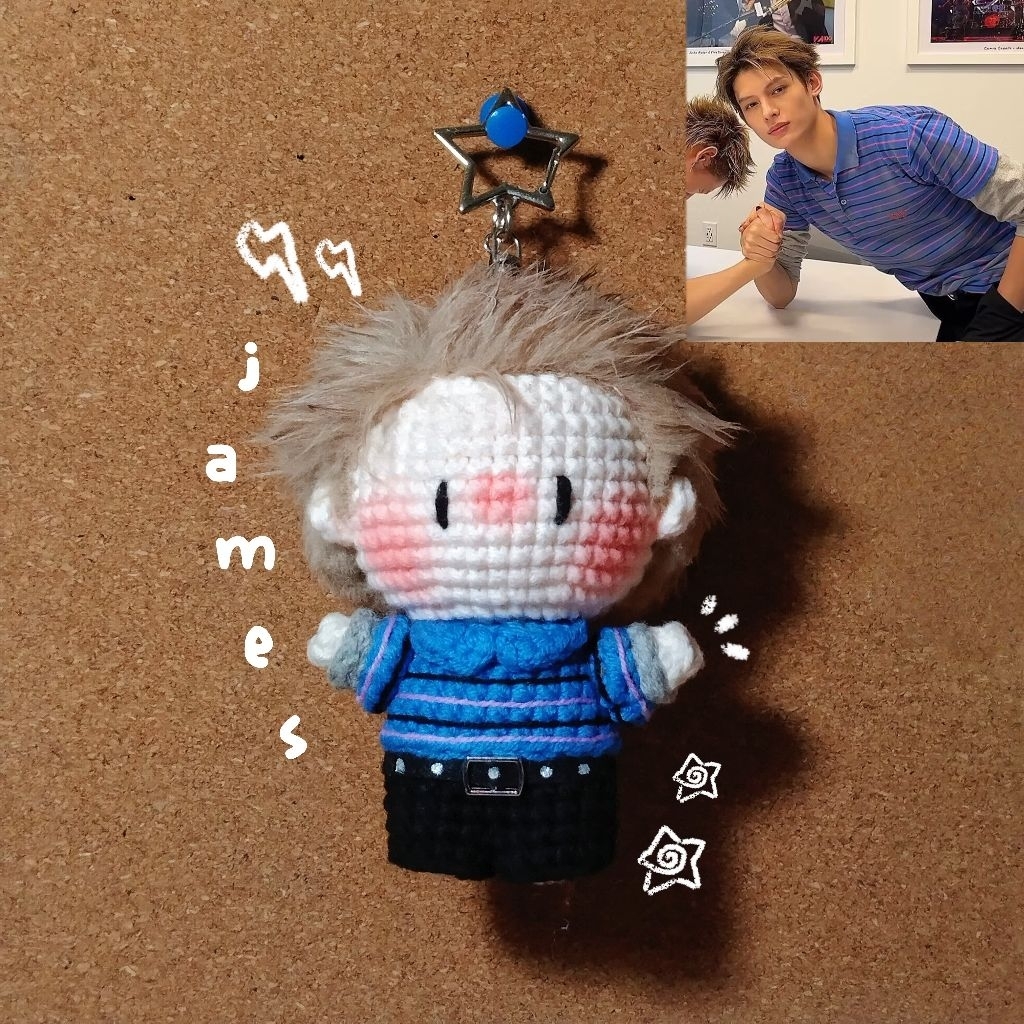Móc khoá James Cortis bằng len - Handmade by chanchan_crochet