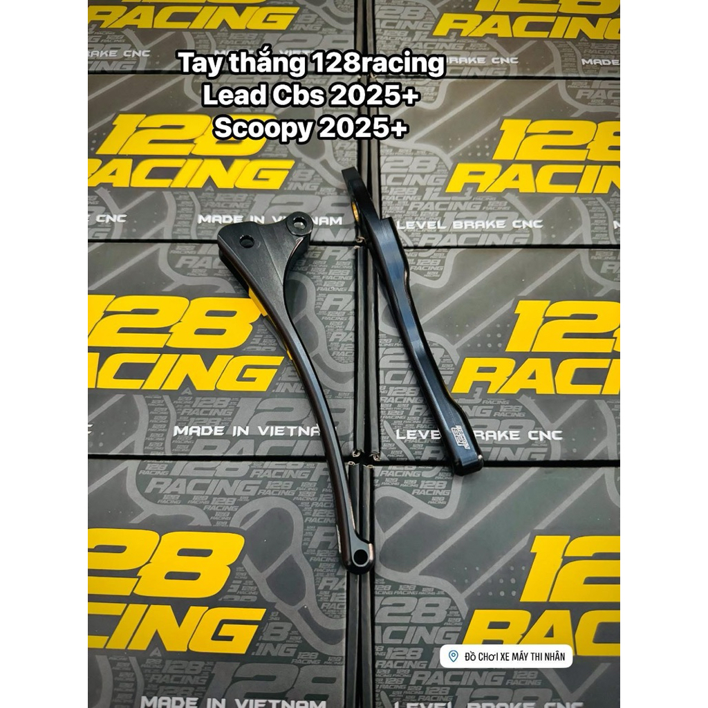 Tay Cnc 128Racing cho Lead125 Cbs 2025+ / Scoopy 2025+ 