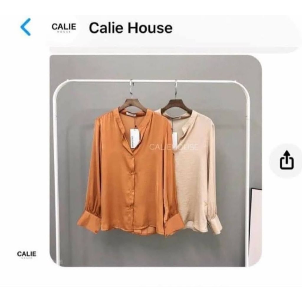 [ Thanh Lý] Áo sơ mi Satin Calie House