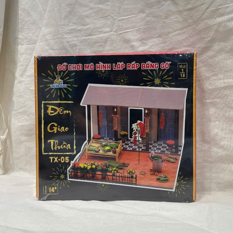 Mô Hình Nhà Gỗ Tự Lắp Ráp – Đêm Giao Thừa Xưa | DIY Miniature Việt Nam