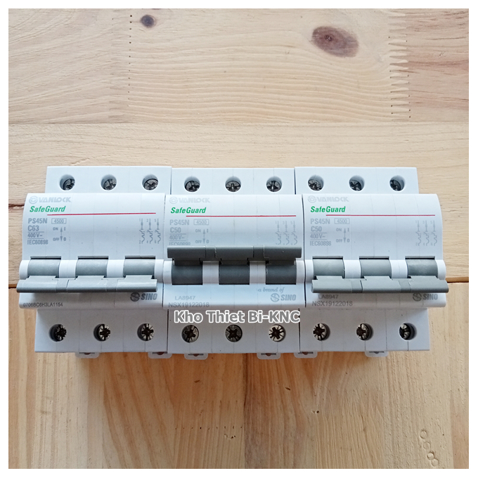 Aptomat - Cầu dao Vanlock Sino 3P 20A - 63A/ 4,5kA Chính hãng