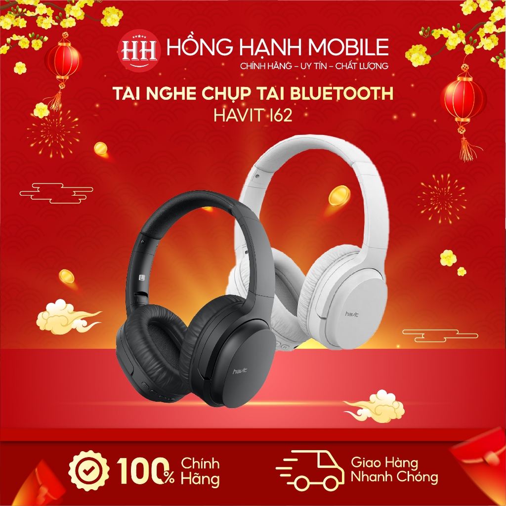 Tai Nghe Chụp Tai Bluetooth Havit i62 BT 5.0 HV.I62 - Hàng Chính Hãng