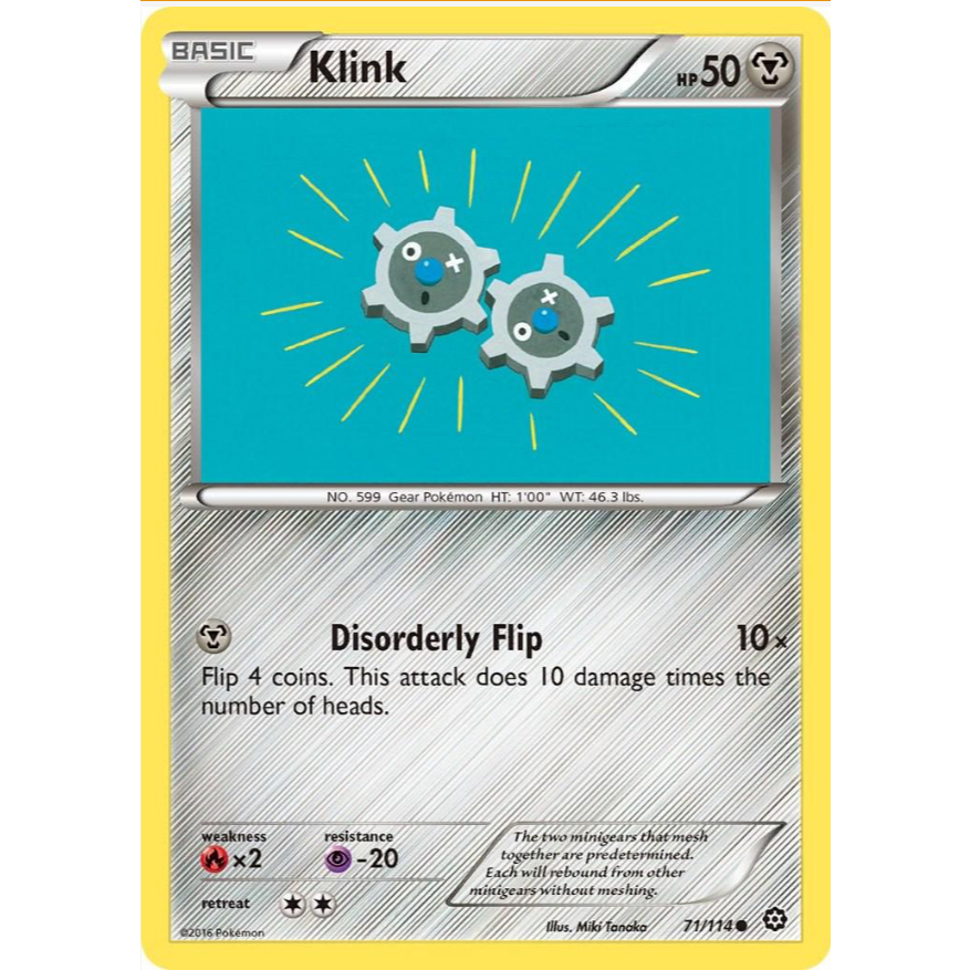 [Thẻ bài Pokemon TCG] Klink - 71/114 - Common
