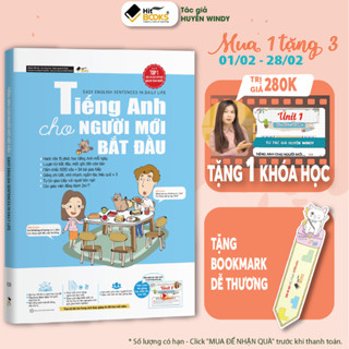 Sách - Tiếng Anh Cho Người Mới Bắt Đầu - TẶNG KÈM KHOÁ HỌC HITBOOKS