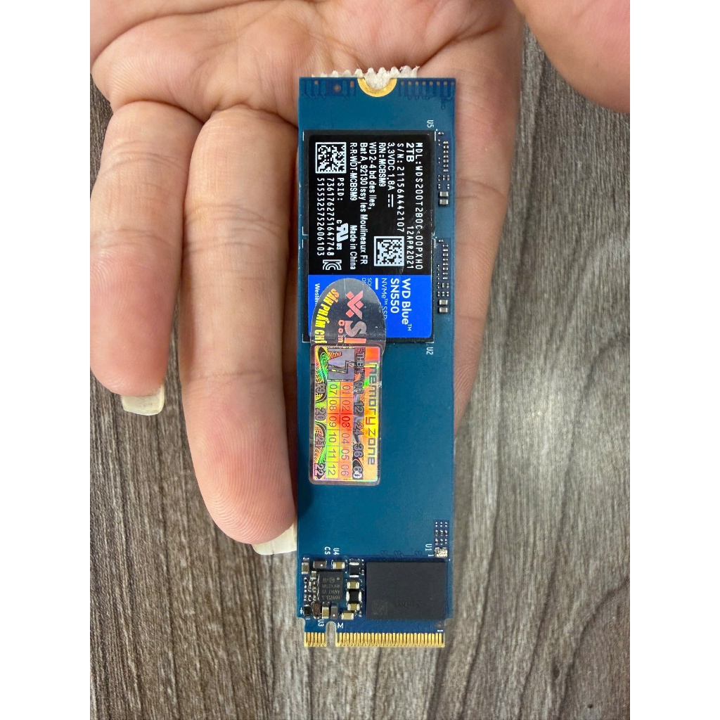 Ổ cứng SSD Nvme M2 WD Blue SN550 2TB Sức Khỏe 91%
