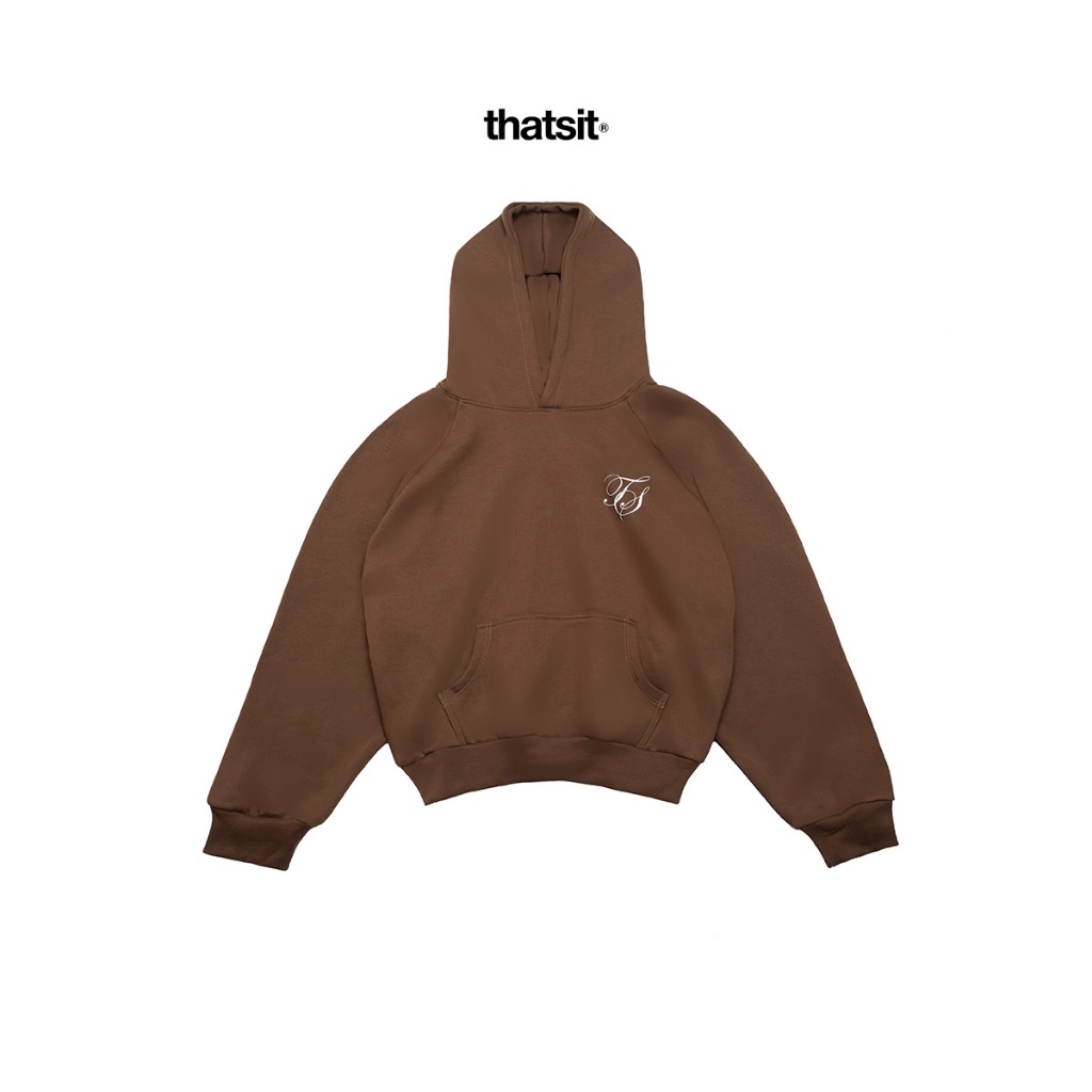 Áo Hoodie Raglan That's It Studio Brown Form Regular
