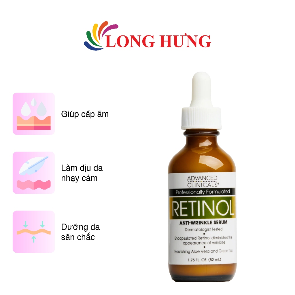 Tinh chất trẻ hóa da Advanced Clinicals Retinol Serum (52ml)