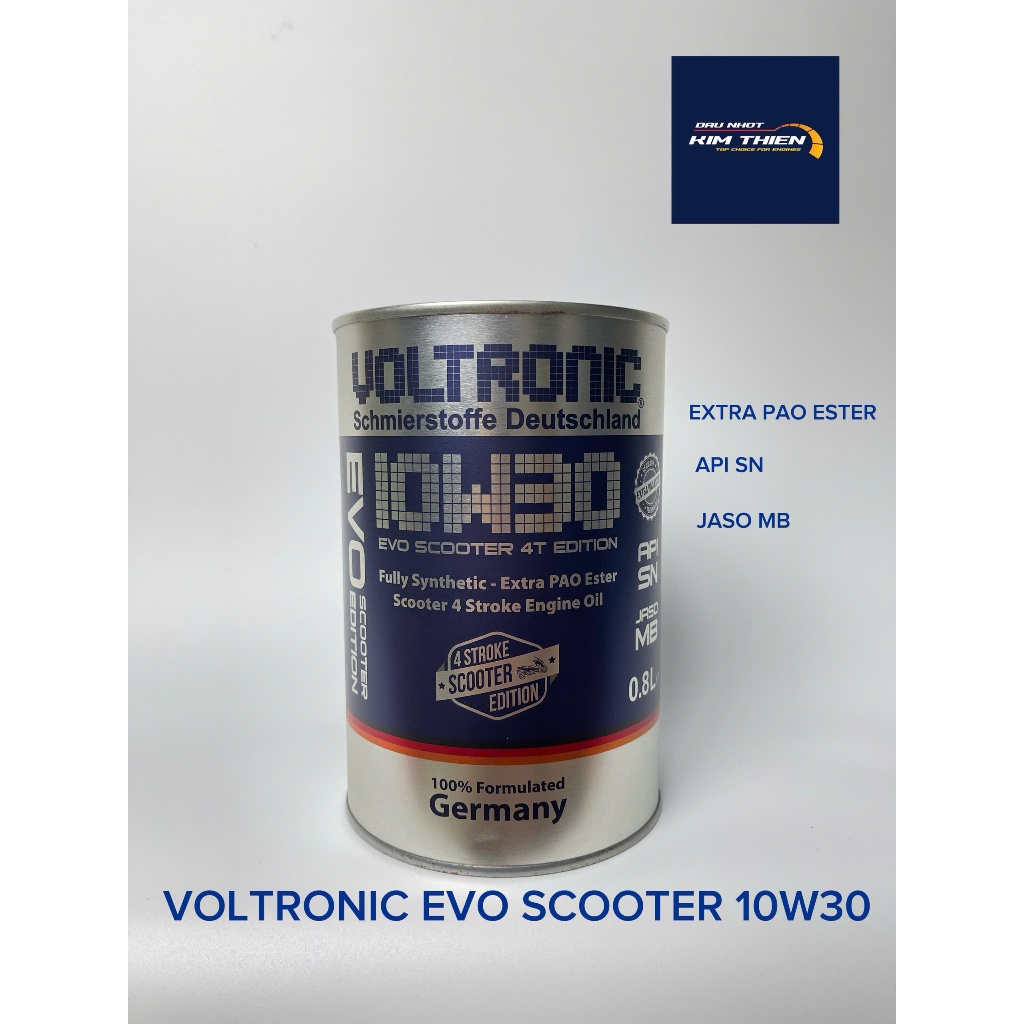 Nhớt VOLTRONIC EVO SCOOTER 10W30 Fully Synthetic  Dành Cho Xe Tay Ga