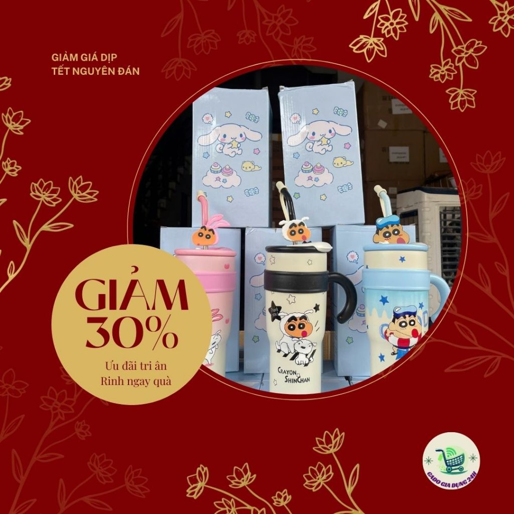 Bình Nước Giữ Nhiệt GADO OFFICIAL STOR Inox 304 Dễ Thương 1200ml - Ly Giữ Nhiệt Americano Inox 304 Cao Cấp,Cốc Uống Nước