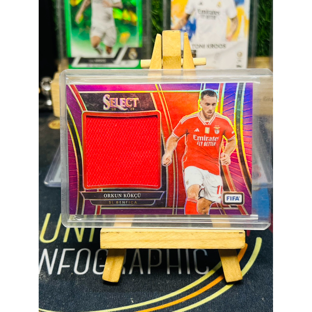 Thẻ bóng đá Orkun Kokcu Benfica Mảnh Áo /49 Panini Select 2024/25