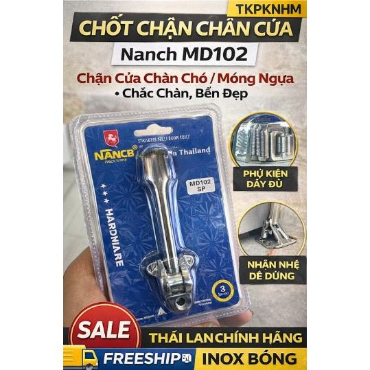 Chốt Chặn Chân Cửa Nancb MD102 – Chặn Cửa Chân Chó / Móng Ngựa – Chắc Chắn, Bền Đẹp