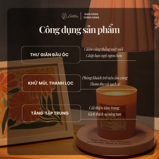 Nến Thơm Letitia Cao Cấp Thiên Nhiên Forest Tree - Hương Gỗ Thông, Xạ Hương 3 Size 130gr/220gr/300g